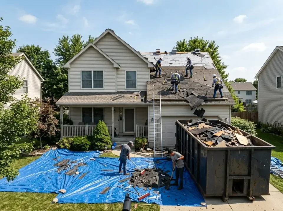 roof-replacement-debris-remova-004 — frequently asked questions, Cheapest Dumpster Rentals in West Des Moines, IA